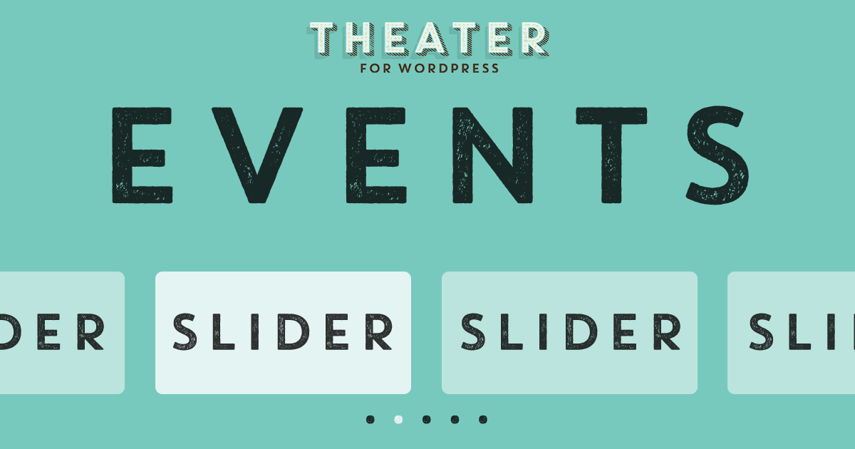 Events Slider for Theater